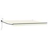 vidaXL Cort electric retractabil Crem 5 x 3 m