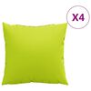 vidaXL Perne canapea 4 buc. verde aprins 60x60 cm, material textil