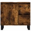 vidaXL Dulap de baie, stejar afumat, 65x33x60 cm, lemn prelucrat