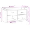 vidaXL Bancă pentru hol „SANDNES” albă 87x40x50 cm, lemn masiv de pin