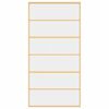 vidaXL Ușă glisantă, auriu, 102,5x205 cm, sticlă ESG mată și aluminiu
