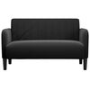 vidaXL Canapea loveseat neagră 109 cm catifea