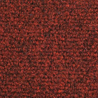 vidaXL Covorașe autocolante de scări, 15 buc, 65 x 21 x 4 cm, roșu