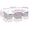vidaXL Set canapele grădină cu perne 8 piese maro poliratan/lemn acacia