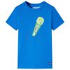 vidaXL Tricou pentru copii, albastru aprins, 116