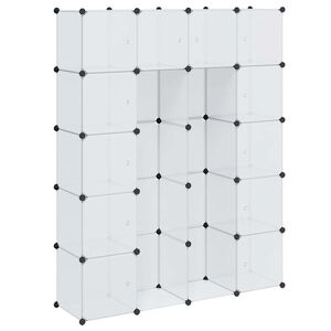 vidaXL Dulap modular cu 14 compartimente alb 37 x 146 x 180,5 cm