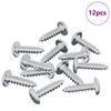 vidaXL Șurub 12 pcs Argintiu M4 x 16 mm Oțel