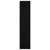 vidaXL Bibliotecă/Separator cameră negru 100x30x135,5 cm lemn de pin