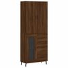 vidaXL Dulap &icirc;nalt, stejar maro, 69,5x34x180 cm, lemn compozit