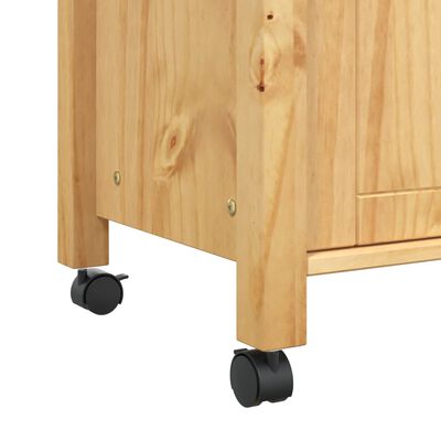 vidaXL Cărucior de bucătărie „MONZA”, 84x40x90 cm, lemn masiv de pin