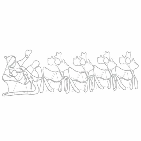 vidaXL Decorațiune de Crăciun cu 1224 LED Multicolour 69 x 79 cm PVC