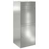 vidaXL Cutie pentru colet Argintiu 41 x 38 x 103 cm Oțel Galvanizat