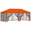 vidaXL Pavilion cu panouri laterale 6 x 3 m Portocaliu