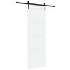 vidaXL Ușă glisantă 73,5 x 211 cm Lemn prelucrat Alb și negru