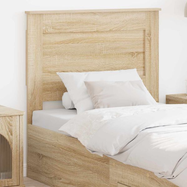 vidaXL Tăblie cap cu headboard Stejar Sonoma 80 cm Lemn compozit