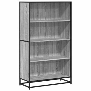 vidaXL Bibliotecă, gri sonoma, 80,5x35x139 cm, lemn prelucrat