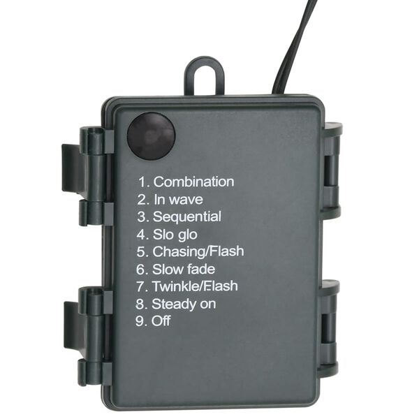 vidaXL Coroniță de Crăciun cu becuri LED, verde, 45 cm, PVC