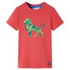 vidaXL Tricou pentru copii, roșu, 128