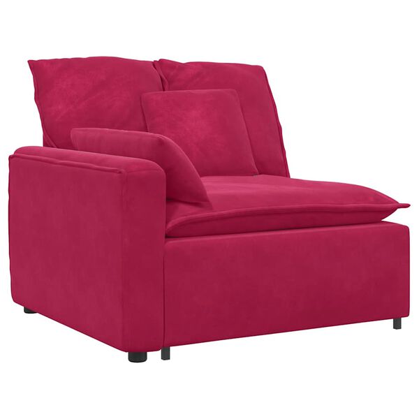 vidaXL Modul modular de capăt pentru cotieră canapea cu perne 100 cm