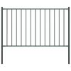 vidaXL Panou de gard Woerden cu st&acirc;lpi din oțel 1,7x1,25 m antracit