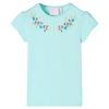 Tricou pentru copii, turcoaz deschis, 128