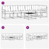 vidaXL Set de canapele de exterior 7 pcs Gri natural și deschis