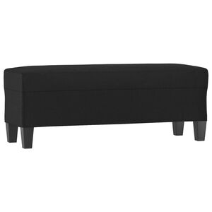vidaXL Bancă, negru, 100x35x41 cm, piele ecologică