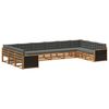 vidaXL Seturi de canapele 10 buc. Lemn Solid de Acacia