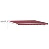 vidaXL Cort electric retractabil Bordo și Alb 4 &times; 3 m