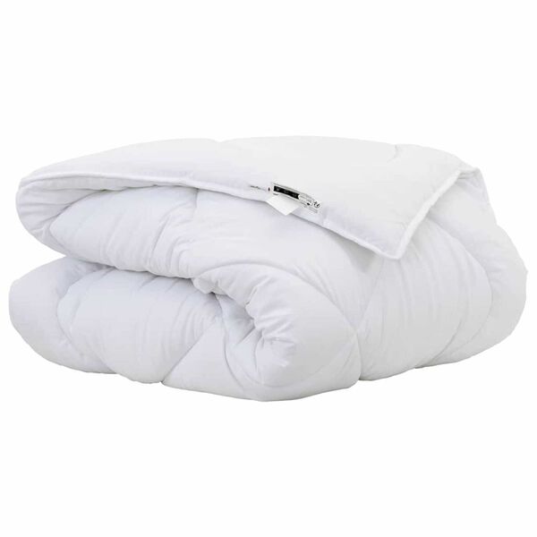 vidaXL Duvet de iarnă Alb 240 x 222 x 5 cm Poliester