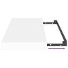 vidaXL Rafturi de perete suspendate, 4 buc., alb, 50x23x3,8 cm, MDF
