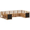 vidaXL Set de canapele de exterior 7 buc. natural Lemn Solid de Acacia