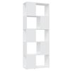 vidaXL Bibliotecă/Separator cameră, alb, 60x24x155 cm, PAL