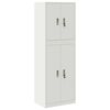 vidaXL Dulap de depozitare 2 buc. Alb 60 x 40 x 175 cm Oțel Blocat