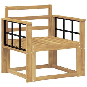 vidaXL Set de canapele de exterior Lemn Solid de Acacia Alb
