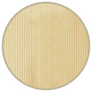 vidaXL Covor rotund, natural deschis, 60 cm, bambus