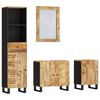 vidaXL Set mobilier de baie, 4 piese, lemn masiv de mango