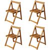 vidaXL Set mobilier de exterior pliabil, 5 piese, lemn masiv de acacia