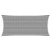 vidaXL P&acirc;nză de umbră 2 x 4 m HDPE Dreptunghiular Antracit și Alb
