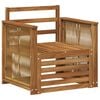 vidaXL Canapea Medie pentru Exterior natural