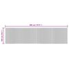vidaXL Covor dreptunghiular, maro, 100x400 cm, bambus