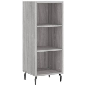 vidaXL Servantă, gri sonoma, 34,5x32,5x90 cm, lemn compozit