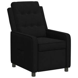 vidaXL Fotoliu recliner Negru 65 x 93 x 102 cm Țesătură