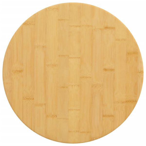 vidaXL Blat de masă, Ø50x4 cm, bambus
