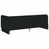 vidaXL Cadru de pat colțar cu headboard Negru 80 x 200 cm țesătură