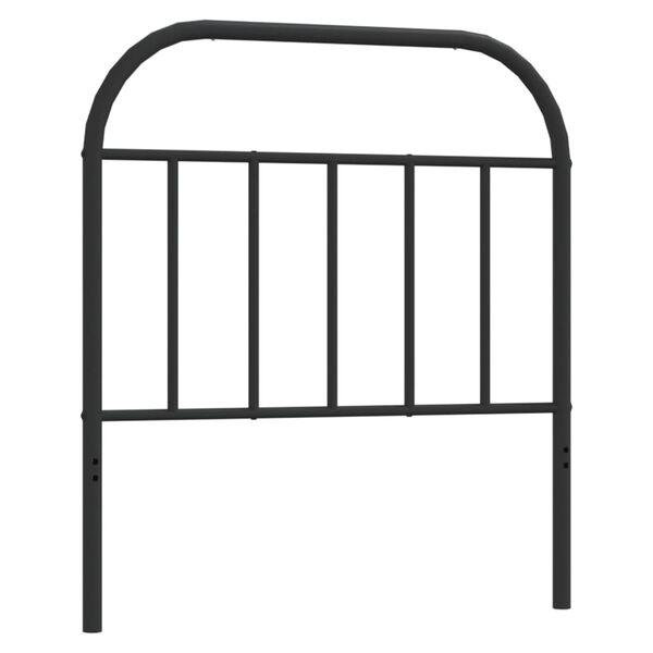 vidaXL Tăblie de pat de schimb metalică, negru, 90 cm