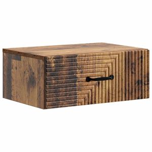 vidaXL Dulap de noapte suspendat Lemn vechi 49 x 34,5 x 20 cm