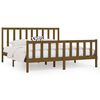 vidaXL Cadru de pat Super King, maro miere, 180x200 cm, lemn masiv