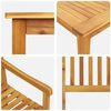 vidaXL Set de masă pentru grădină 5 pcs Maro Lemn Solid de Acacia