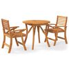 vidaXL Set mobilier de grădină, 3 piese, lemn masiv de acacia